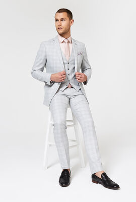 Hillsp Tailored Pant, Grey Windowpane, hi-res